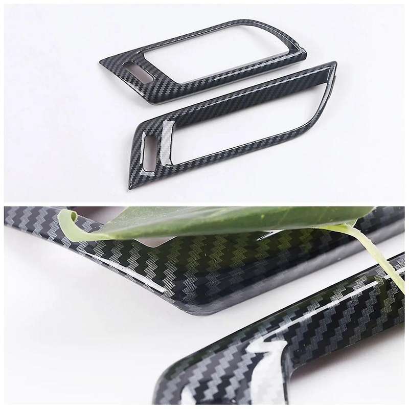 Car Wood Grain Dashboard Air Condition AC Outlet Vent Cover Trim Color Change Sticker for Sienna 20