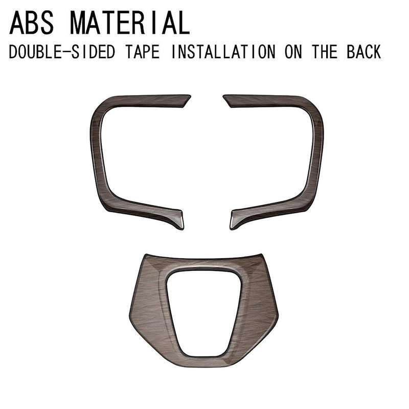Car Wood Grain Steering Wheel Trim Frame Cover Sticker Car Inner Accessories for Alphard 40 Series 2