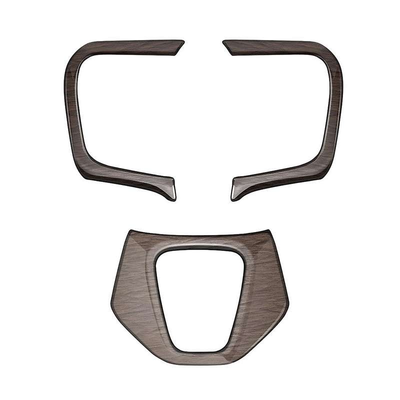Car Wood Grain Steering Wheel Trim Frame Cover Sticker Car Inner Accessories for Alphard 40 Series 2