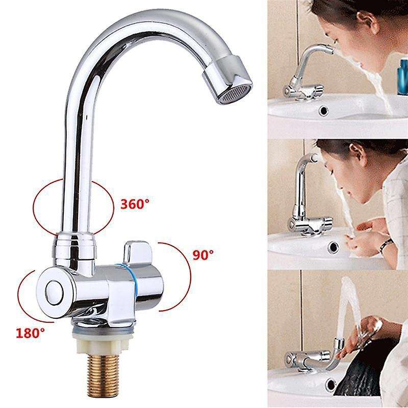 Caravan Boat 360 Degree Rotation Copper Basin Faucet Folding Cold Water Faucet Tap Kitchen Bathroom
