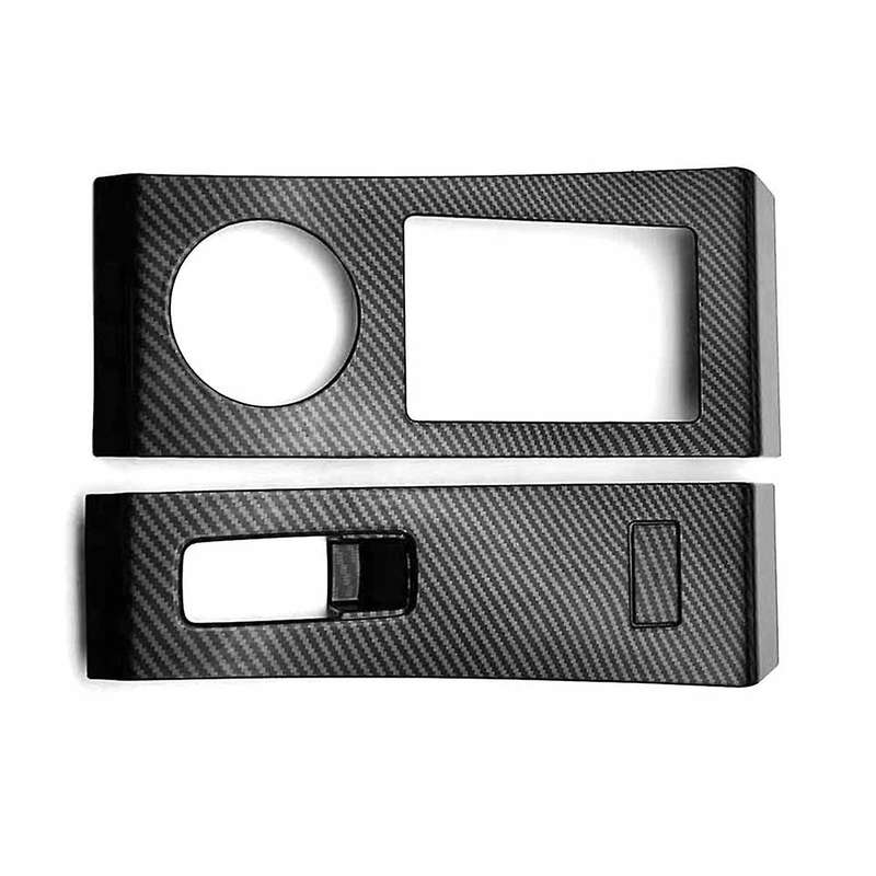 Carbon Console Gear Shift Panel Trim Cover Frame Decor Sticker for 2022 2023 Rhd