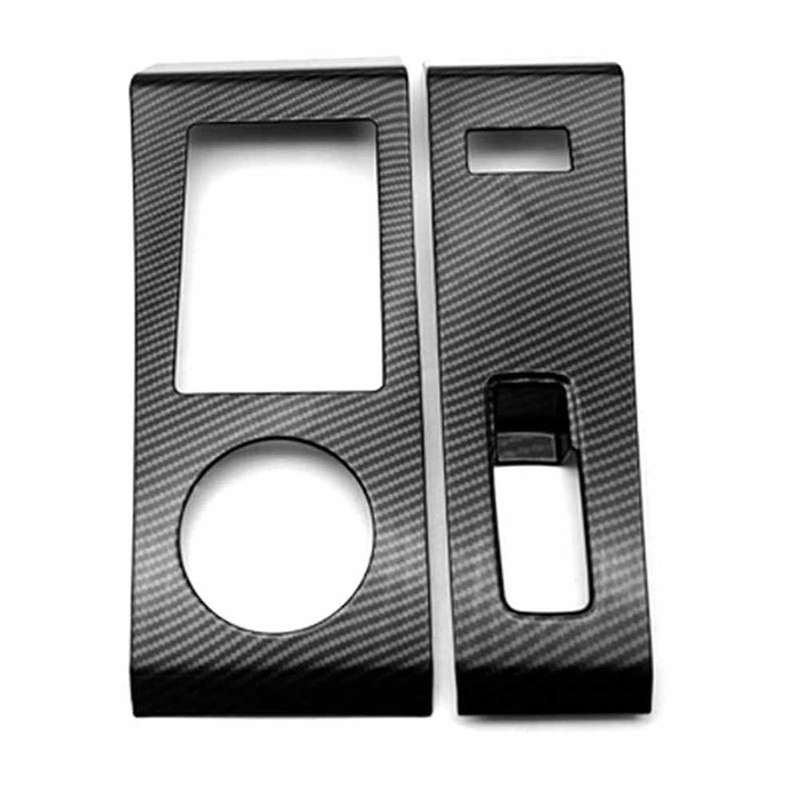 Carbon Console Gear Shift Panel Trim Cover Frame Decor Sticker for 2022 2023 Rhd