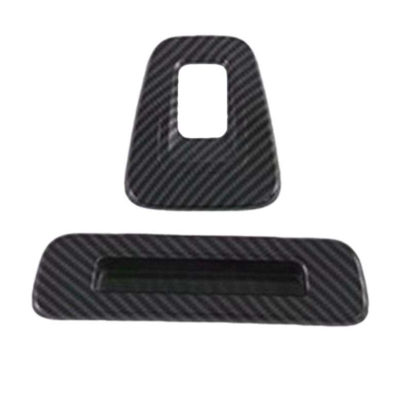 Carbon Fiber ABS Car Top Roof Window Handle Bar Frame Cover Trim Fit for Transit 2017 Tourneo Custo
