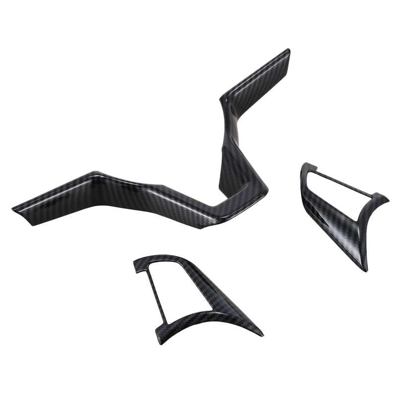 Carbon Fiber ABS Car Steering Wheel Covers Trim Sticker Trim Frame Panel Hood for 2017-2020 T32