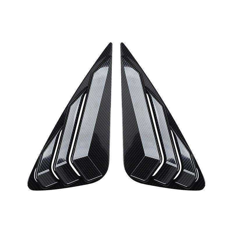 Carbon Fiber ABS Car Rear Side Window Triple-cornered Cover Trim Side Wing Spoiler for NX 2015-2019