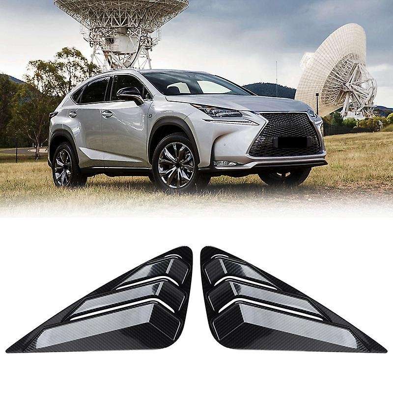 Carbon Fiber ABS Car Rear Side Window Triple-cornered Cover Trim Side Wing Spoiler for NX 2015-2019