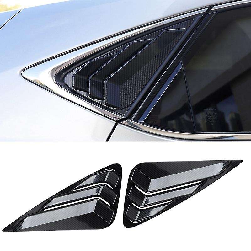 Carbon Fiber ABS Car Rear Side Window Triple-cornered Cover Trim Side Wing Spoiler for NX 2015-2019