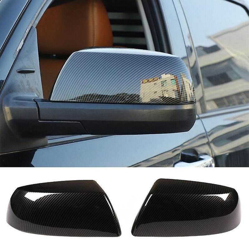 Carbon Fiber ABS Car Side Rearview Mirror Cover Trim for - Sequoia 2008-2020