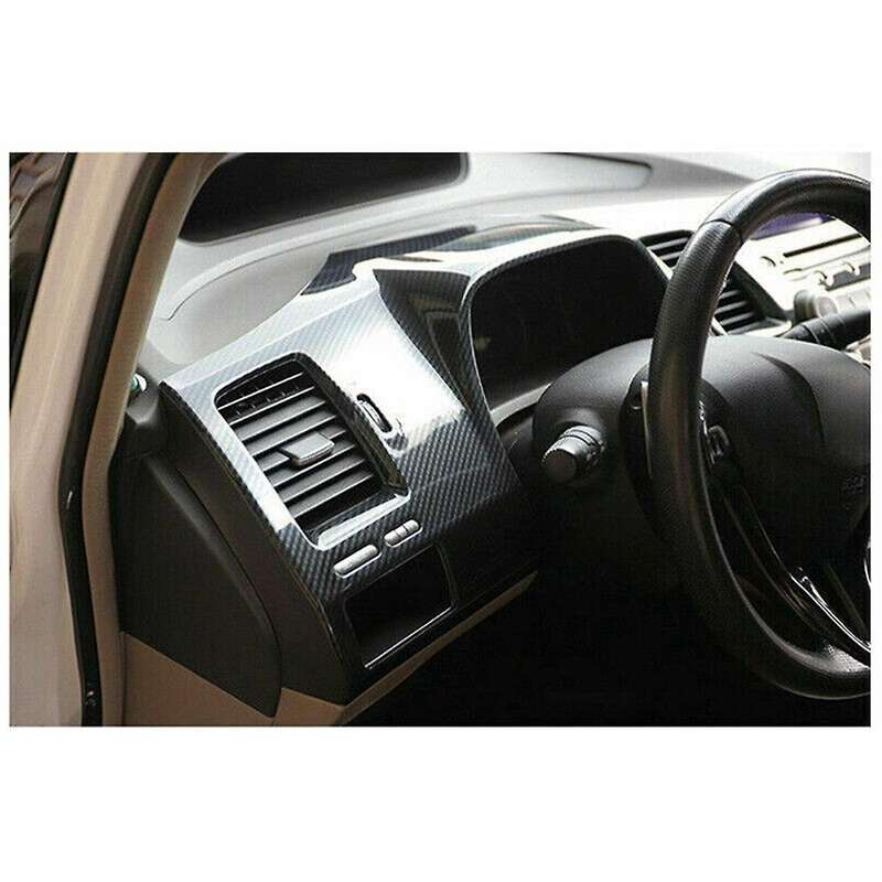 Carbon Fiber Abs Dashboard Instrument Panel Cover Trim for 2006-2011