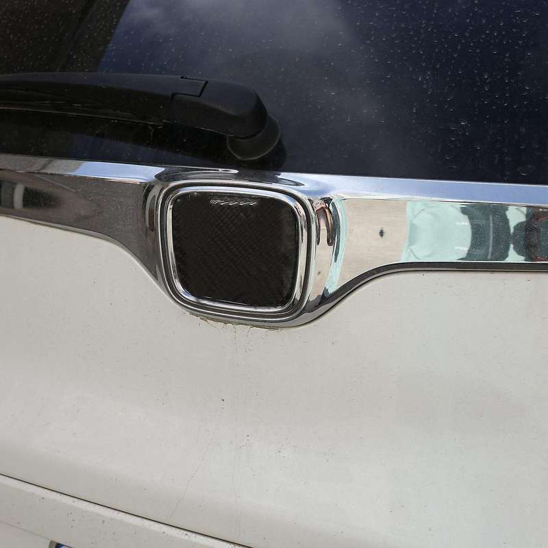 Carbon Fiber ABS Outside Decoration Stickers Cover Trim for -V 2016-2019 Car Stylings