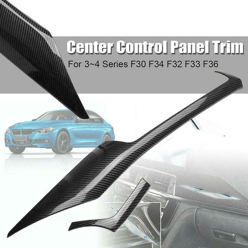 Carbon Fiber Abs Look Interior Trim Center Control Panel Trim for F30 F34 F32 F33 F36 2013-2019