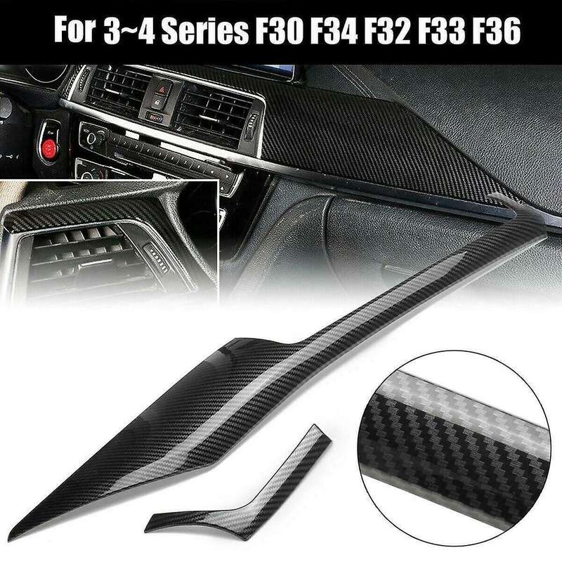 Carbon Fiber Abs Look Interior Trim Center Control Panel Trim for F30 F34 F32 F33 F36 2013-2019