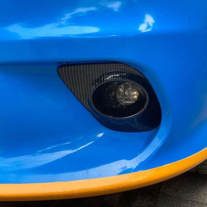 Carbon Fiber ABS for Charger 2015-2021 Front Fog Light Lamp Cover Trim Guard Protector Frame Car Acc
