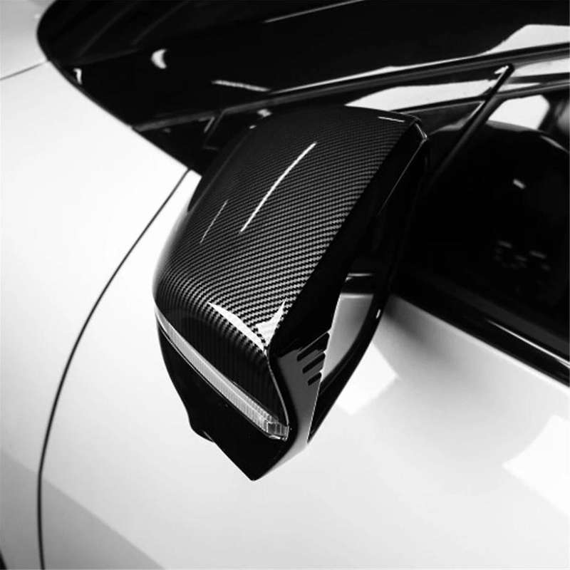 Carbon Fiber Abs Rear View Mirror Cover Side Door Wing Cap for Ev6 2021-2023 Reverse Mirror Shell Co