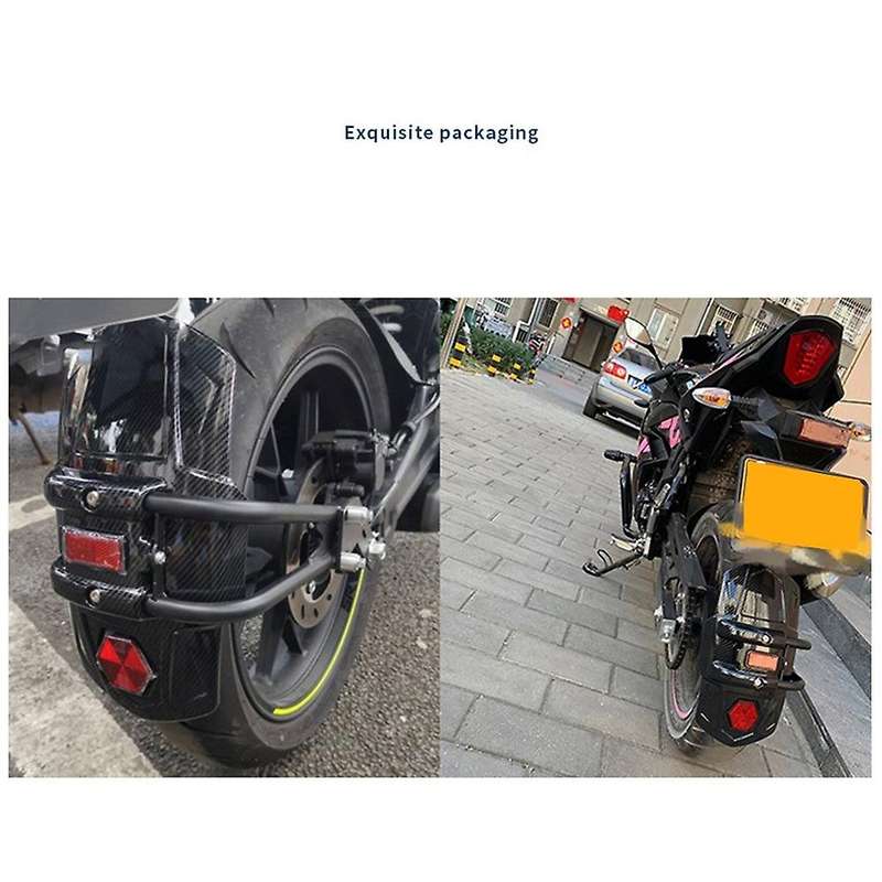 Carbon Fiber ABS Rear Hugger Splash Guard Mudguard for Motorcycle Accessories