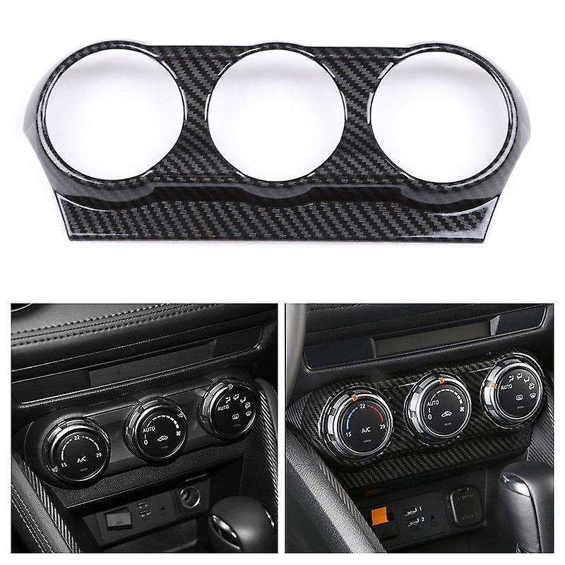 Carbon Fiber Air Condition Outlet Panel Compatible Mazda CX-3 CX3 2015-18