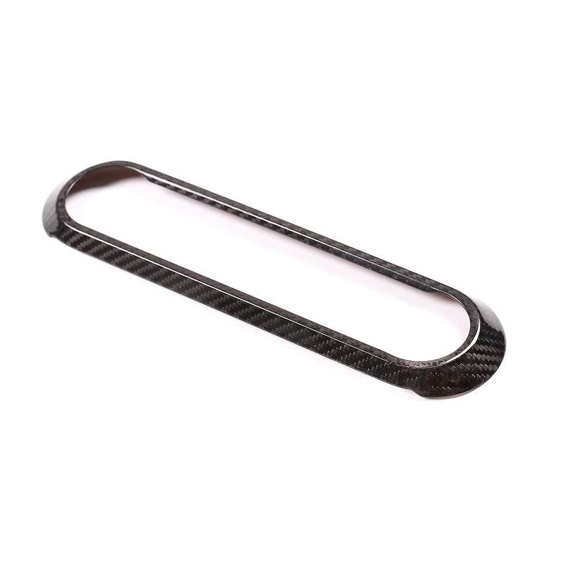 Carbon Fiber Air Conditioning Adjustment Button Panel Cover Trim for Stelvio 2017-20