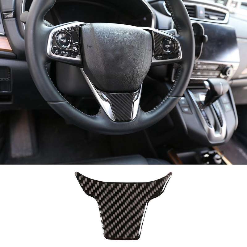 Carbon Fiber ABS Steering Wheel Frame Panel Trim Decorative Cover for -V 2016-2019 Car Stylings