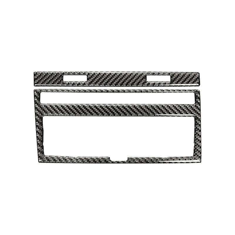 Carbon Fiber Air Conditioning CD Panel Cover Trim for - A6 2005 2006 2007 2008 2009 2010 2011 Car Ac