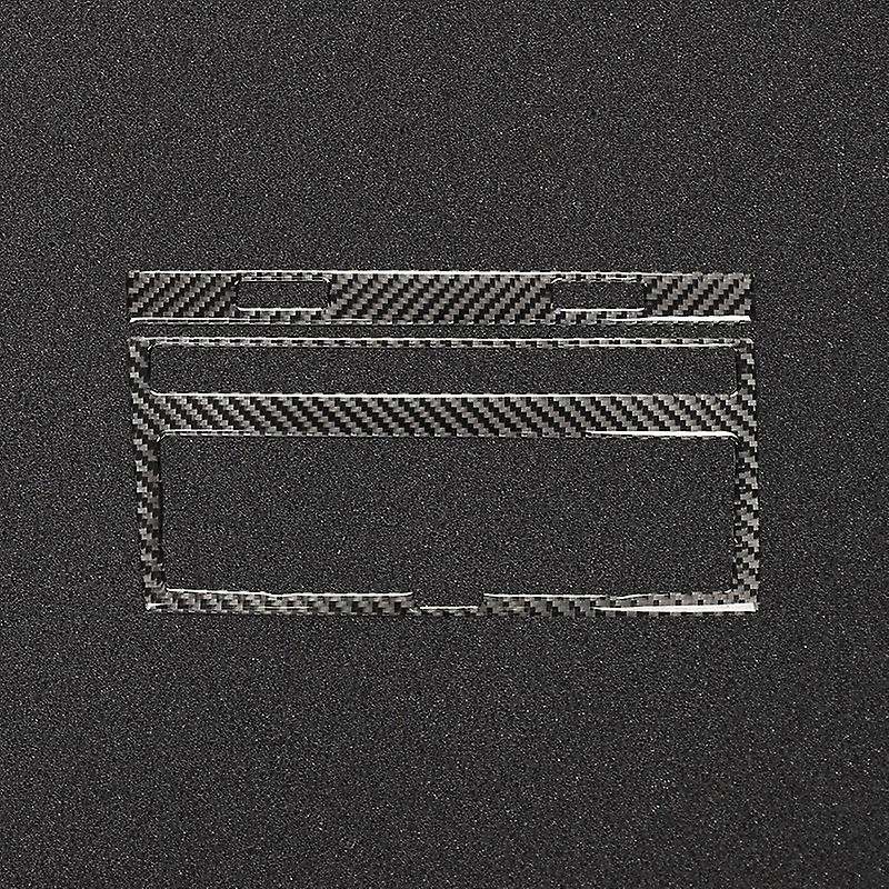 Carbon Fiber Air Conditioning CD Panel Cover Trim for - A6 2005 2006 2007 2008 2009 2010 2011 Car Ac