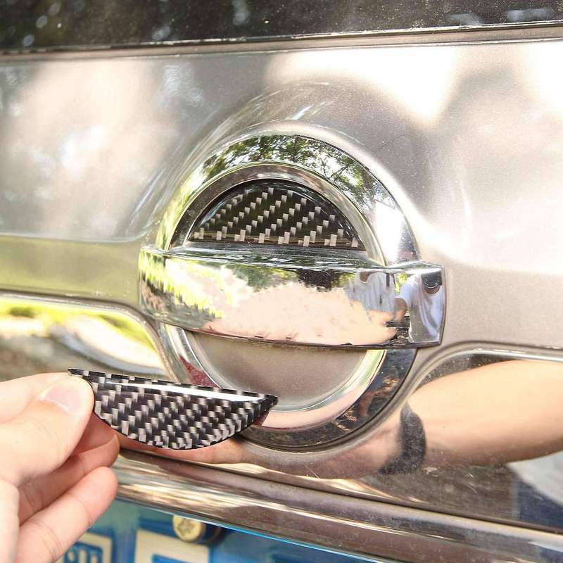 Carbon Fiber ABS Sign Panel Cover Decorate Trim for 2014-2018 Car Stylings