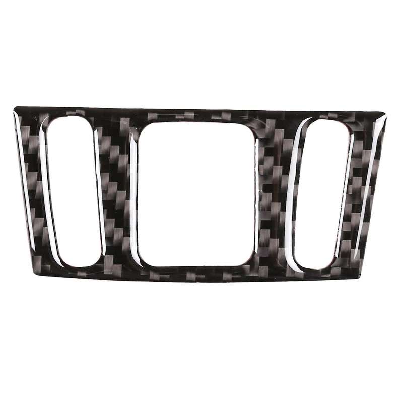 Carbon Fiber ABS Warning Light Switch Cover Trim Button Decorative Cover Stickers for 2014-2018