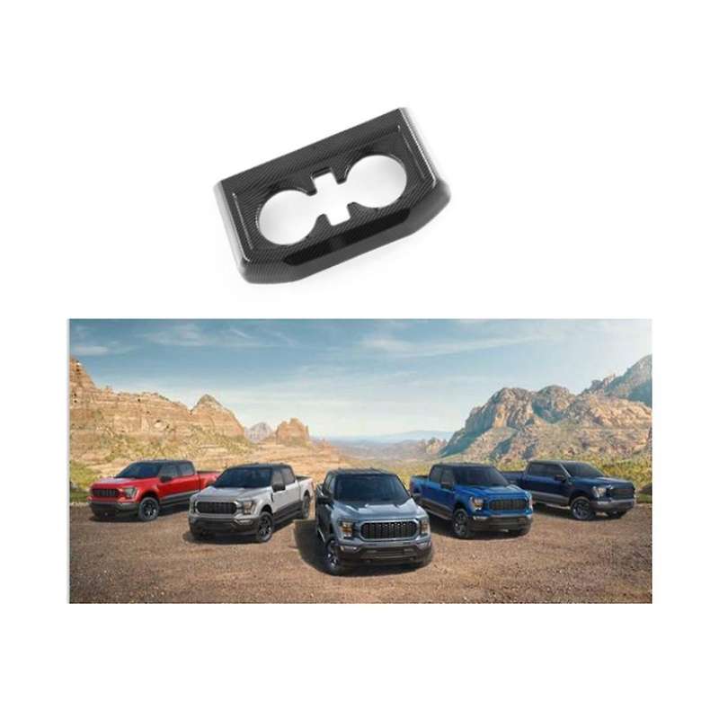 Carbon Fiber Armrest Box Water Cup Decoration Box Sticker Modified Parts for 2021 2022 2023