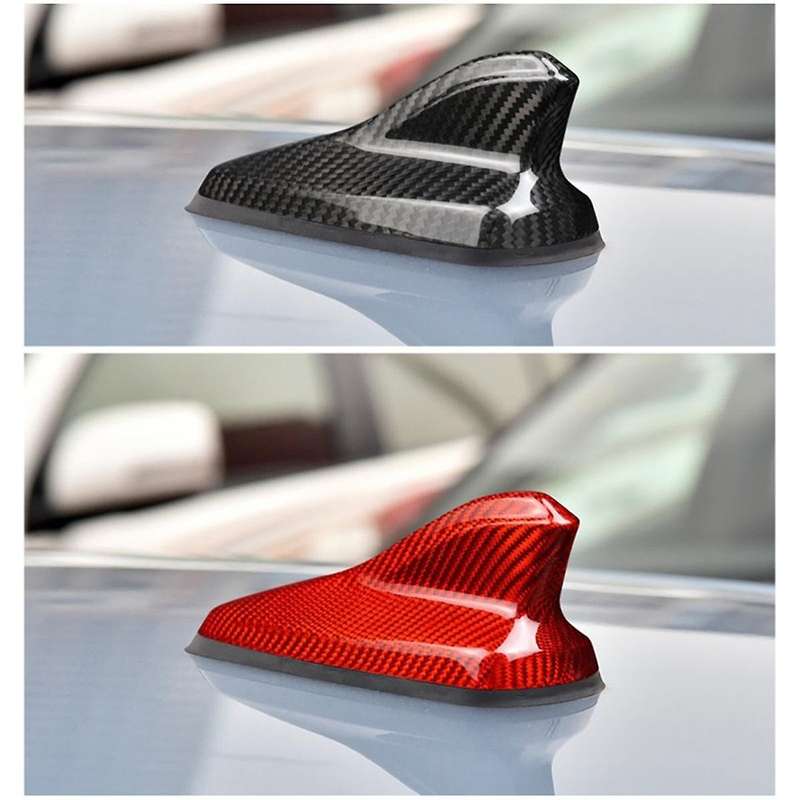 Carbon Fiber Car Antenna Fin Cover Aerials Antenna for Golf 8 MK8 ID.3 2021 2022(A)