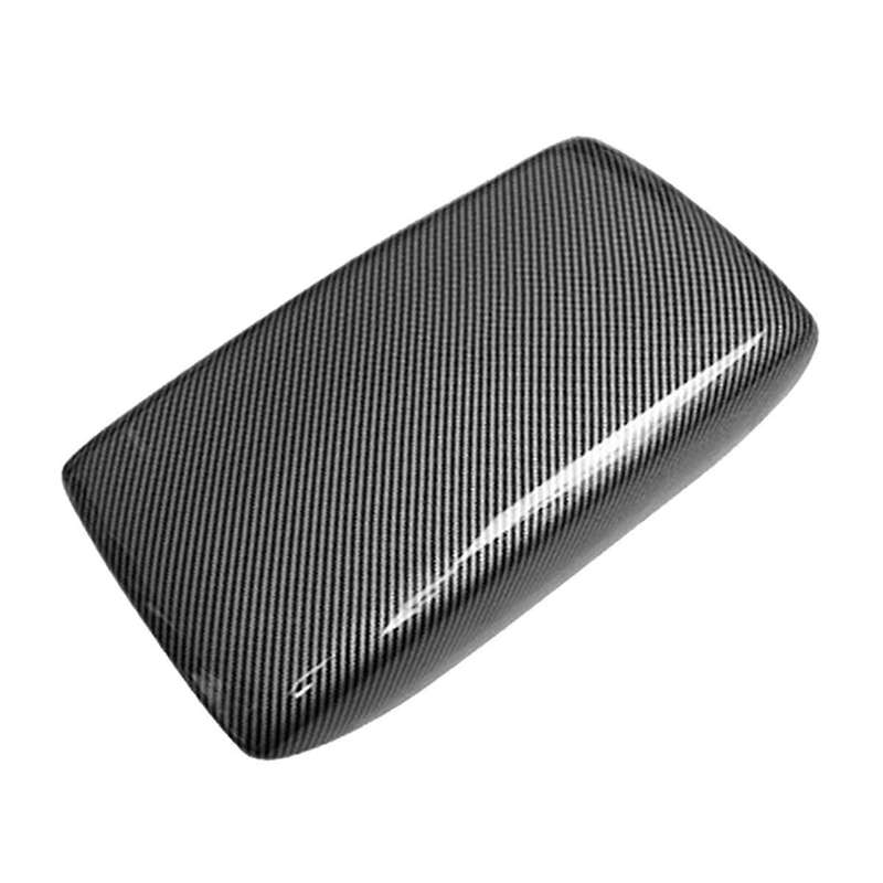 Carbon Fiber Black Interior Seat Armrest Box Panel Trim Car Central Armrest Box Panel for 11th 2021