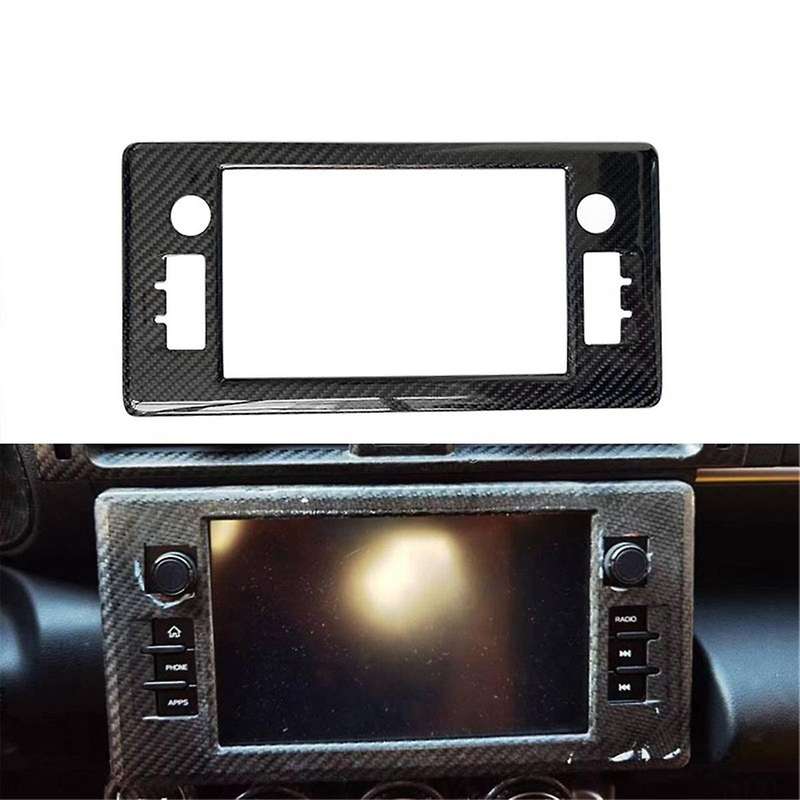 Carbon Fiber Car Central Control Panel Cover Radio Navigation Frame Trim for GR86 for BRZ 2022-2024