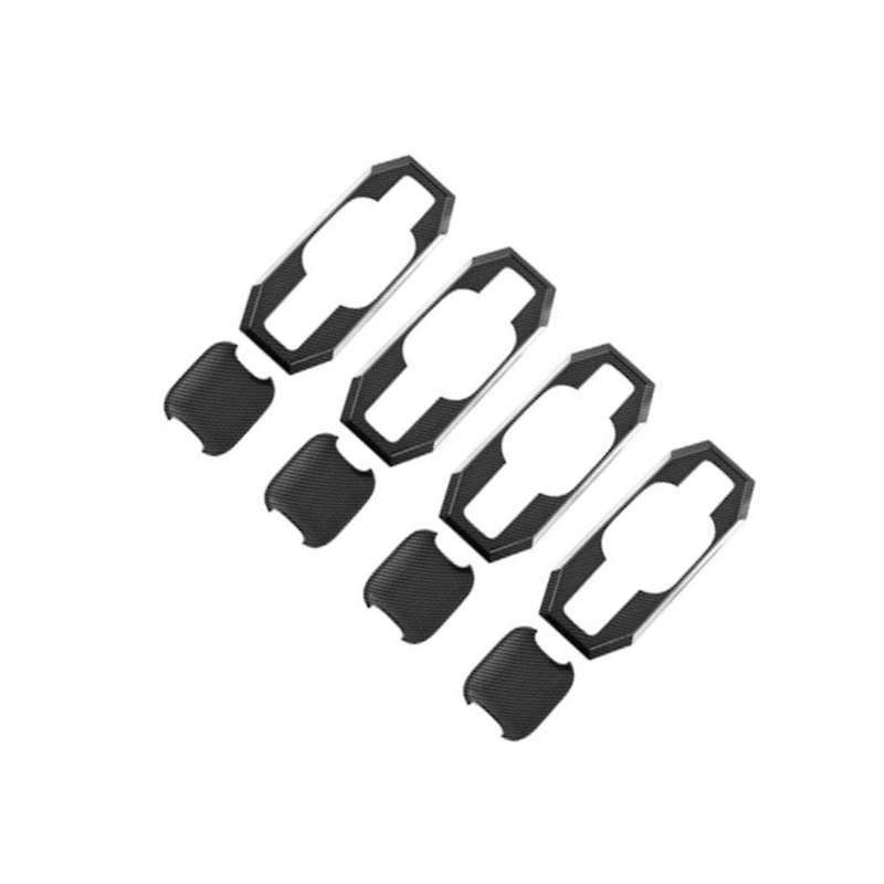 Carbon Fiber Car Exterior Door Handle Bowl Cover Trim for 2021-2023 Door Handle Sticker Accessories