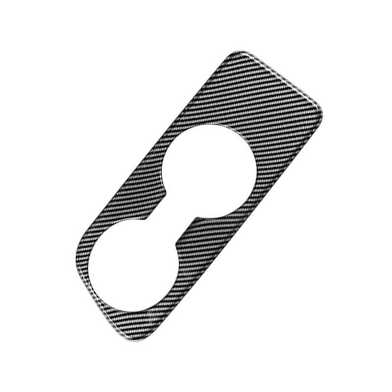 Carbon Fiber Car Center Console Water Cup Holder Decoration Cover Trim Stickers for Yaris 2021 2022
