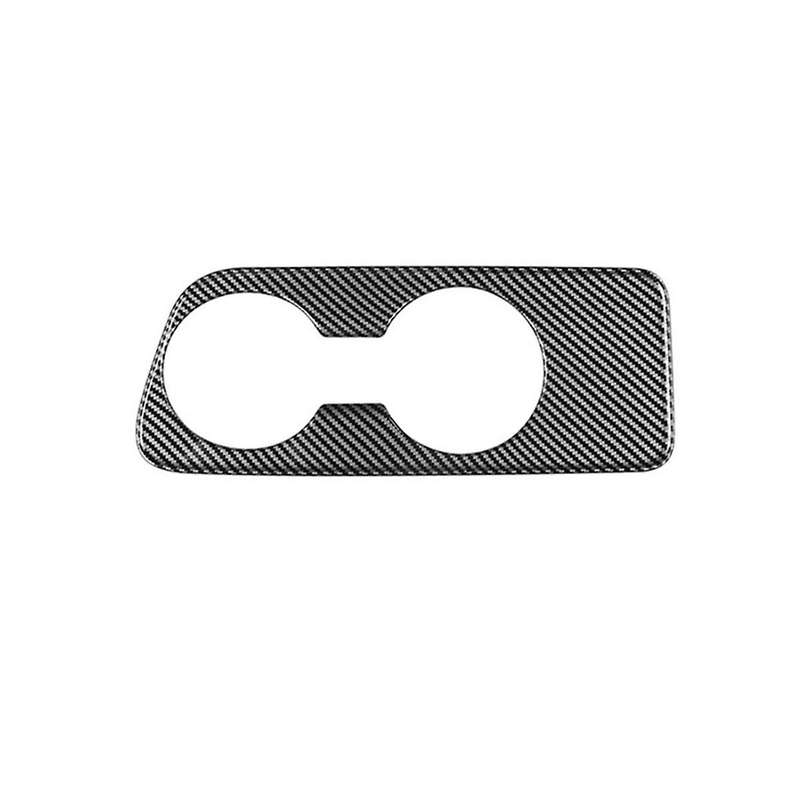 Carbon Fiber Car Center Console Water Cup Holder Decoration Cover Trim Stickers for Yaris 2021 2022