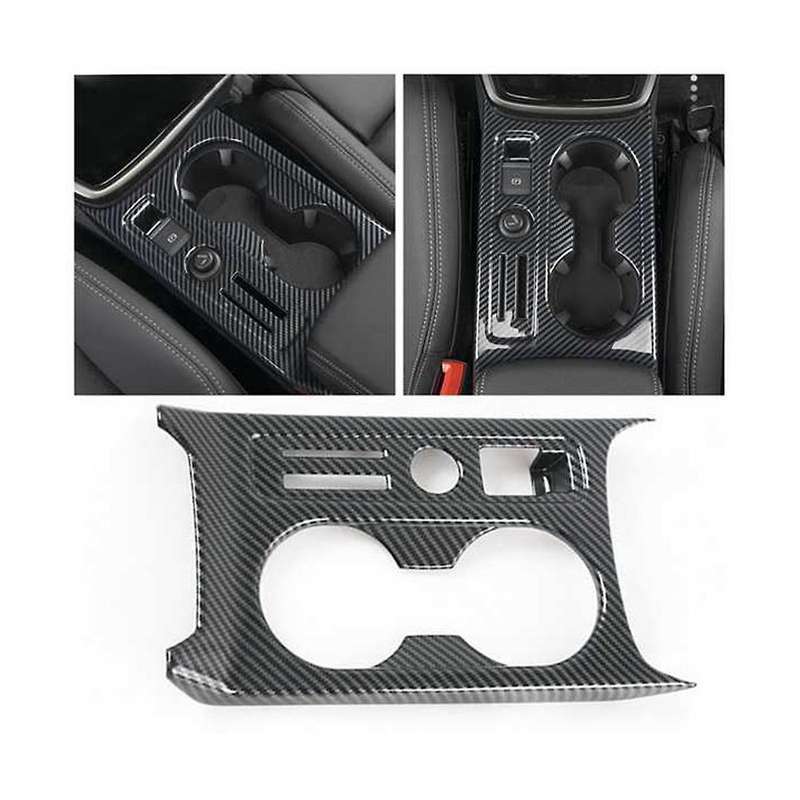 Carbon Fiber Car Center Console Water Cup Holder Panel Decoration Cover Trim for A3l 2021 Lhd