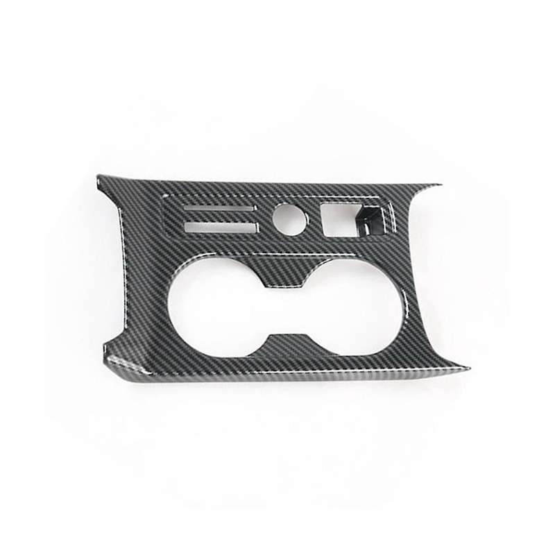 Carbon Fiber Car Center Console Water Cup Holder Panel Decoration Cover Trim for A3l 2021 Lhd