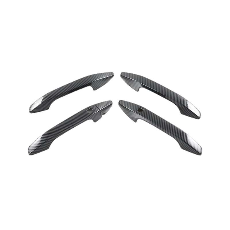 Carbon Fiber Car Exterior Door Handle Cover Sticker Trim for 2021 2022