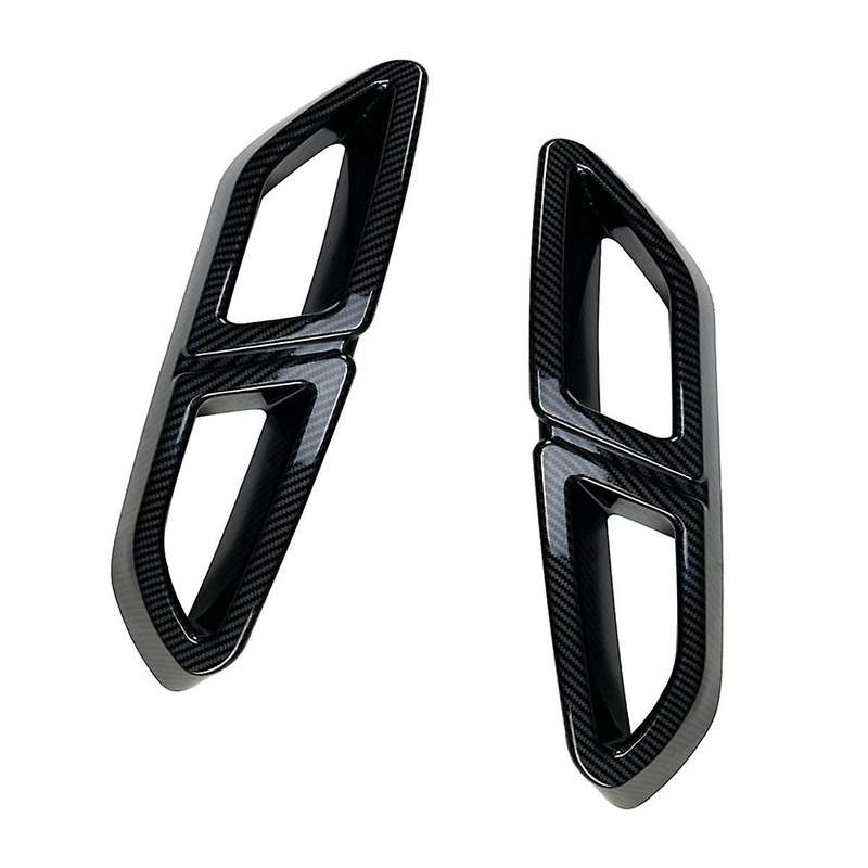 Carbon Fiber Car Four-Outlet Tail Throat Frame Exhaust Pipe Frame for B 2016-2020