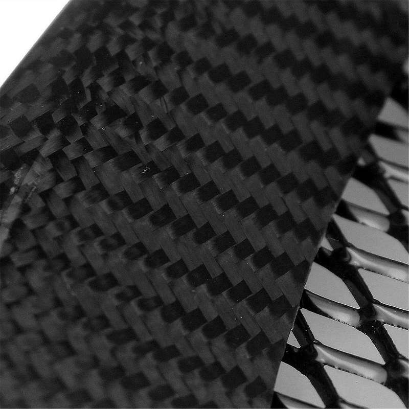 Carbon Fiber Car Front Bumper Lower Mesh Grill Grille Cover Trim for 9th 2006 2007