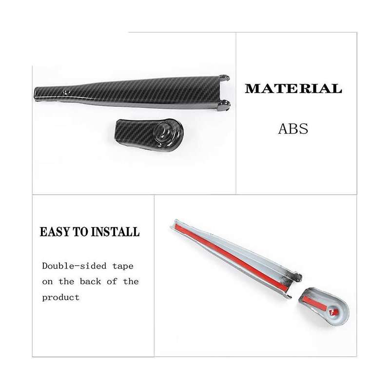 Carbon Fiber Car Front Windshield Wiper Decoration Cover for Jimny Jb74 Jb64 2019 2020 2021