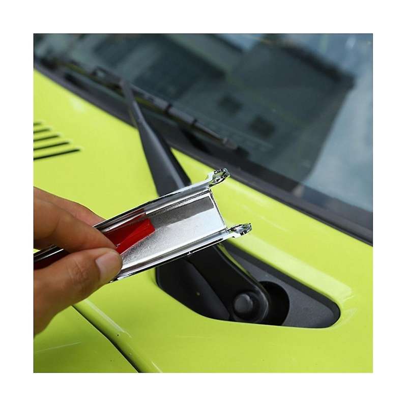 Carbon Fiber Car Front Windshield Wiper Decoration Cover for Jimny Jb74 Jb64 2019 2020 2021