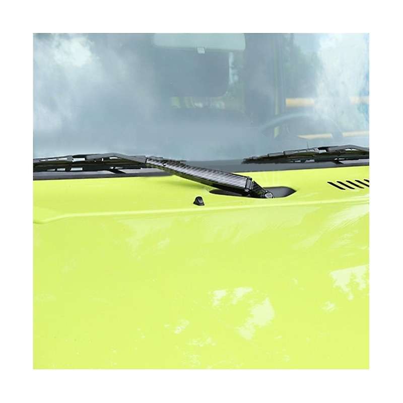 Carbon Fiber Car Front Windshield Wiper Decoration Cover for Jimny Jb74 Jb64 2019 2020 2021