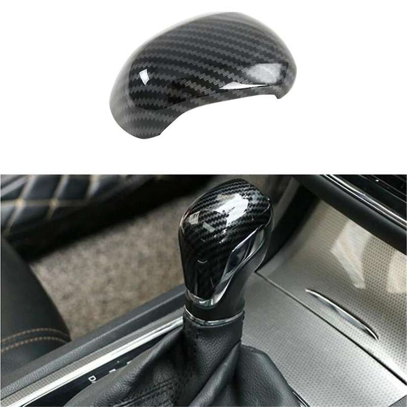 Carbon Fiber Car Gear Shift Knob Cover Trim for 2020 2021 2022 Interior Accessories