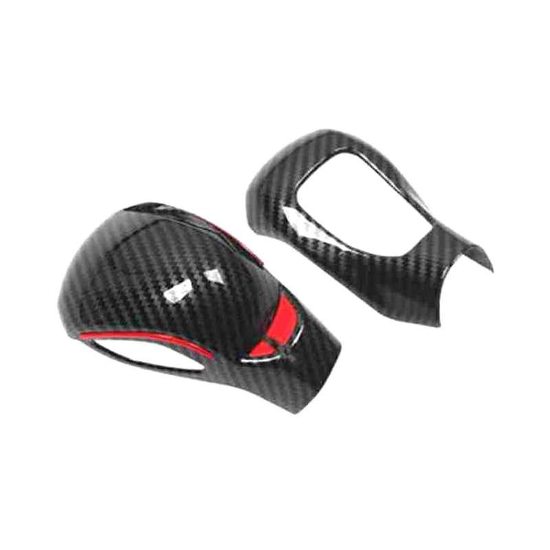 Carbon Fiber Car Gear Shift Knob Head Cover Sticker Trim for Explorer 2021