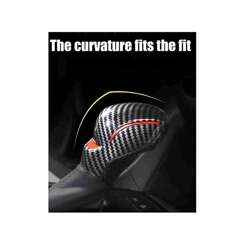 Carbon Fiber Car Gear Shift Knob Head Cover Sticker Trim for Explorer 2021