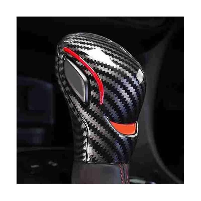 Carbon Fiber Car Gear Shift Knob Head Cover Sticker Trim for Explorer 2021