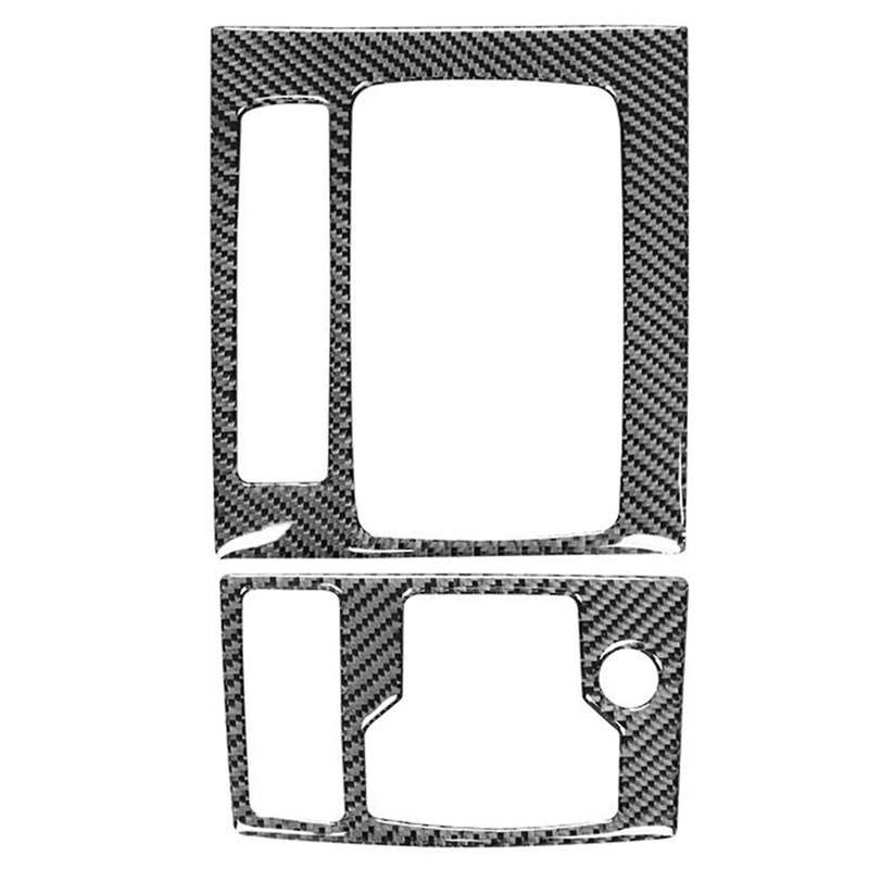 Carbon Fiber Car Gear Shift Panel Cover Trim for Axela 2014 2015 2016 2017 Interior Accessories (LHD