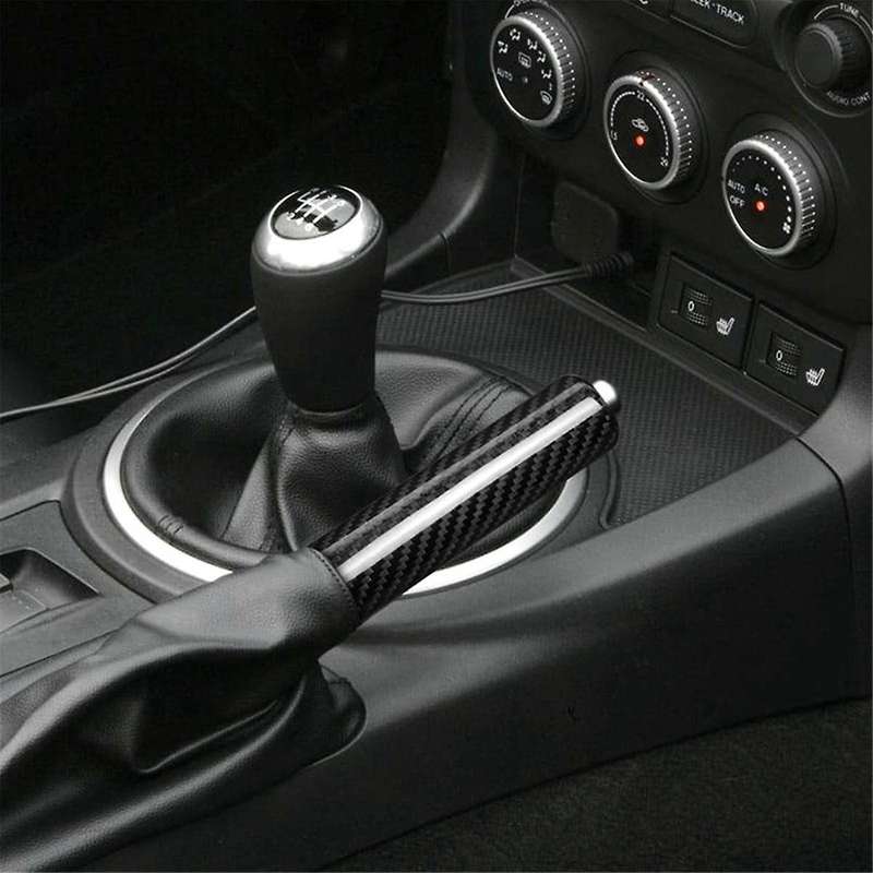 Carbon Fiber Car Hand Brake Handbrake Cover Trim for MX-5 MX5 2006-2015