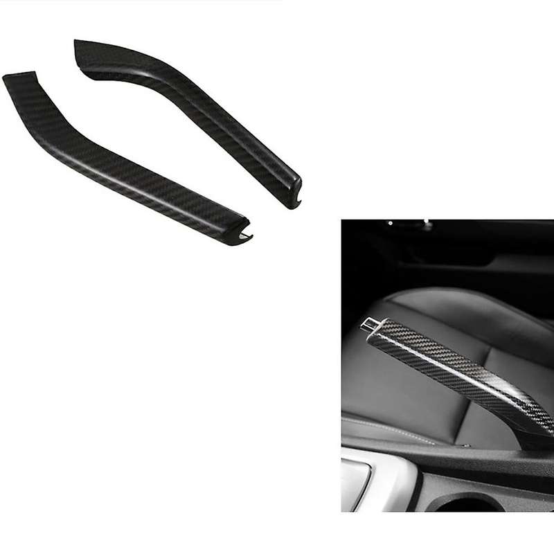 Carbon Fiber Car Handbrake Grips Interior Cover Trim for 2010-2015