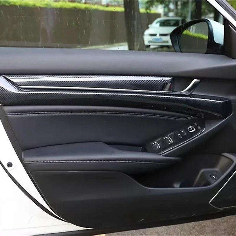 Carbon Fiber Car Inner Door Panel Cover Trim Strip Decoration for Accord 2018