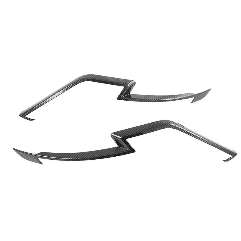 Carbon Fiber Car Headlights Eyebrows Eyelids Cover Tirm for Carnival 2021 Accessories